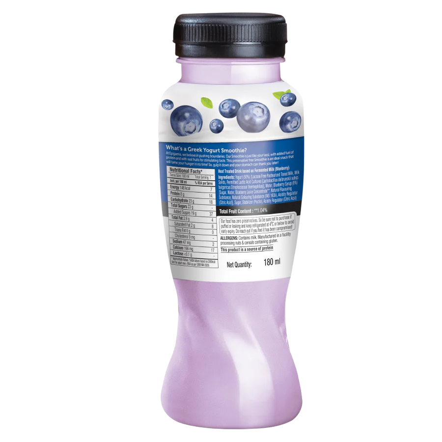 greek yogurt smoothie, blueberry - Image 4