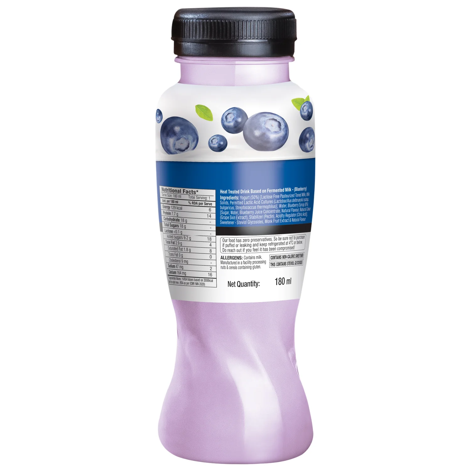 greek yogurt smoothie, blueberry - Image 5