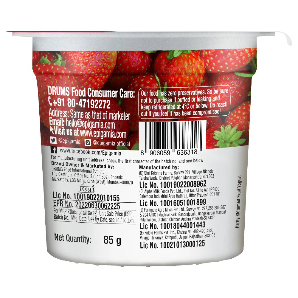 zero added sugar greek yogurt, strawberry - Image 4