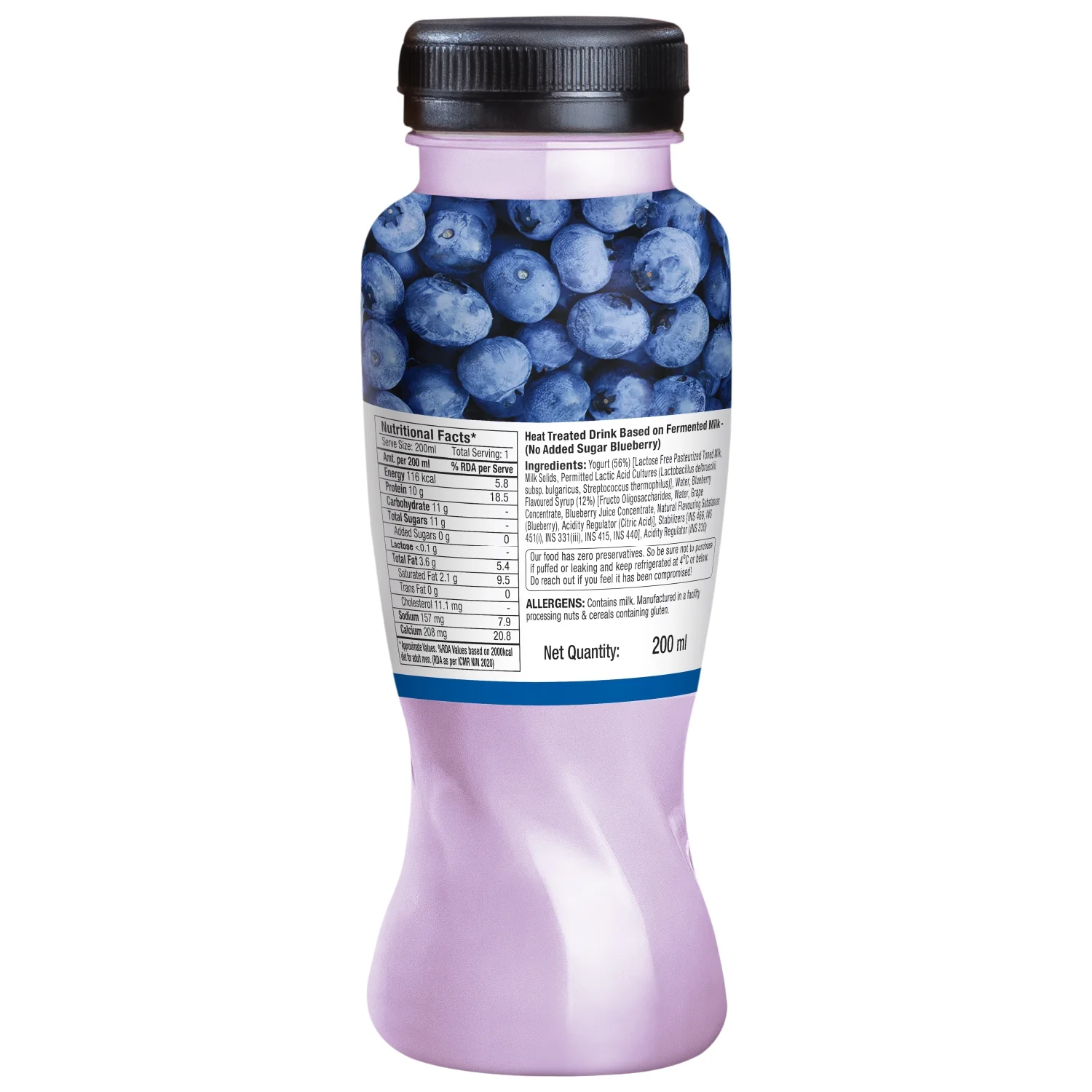zero added sugar greek yogurt smoothies, blueberry - Image 6