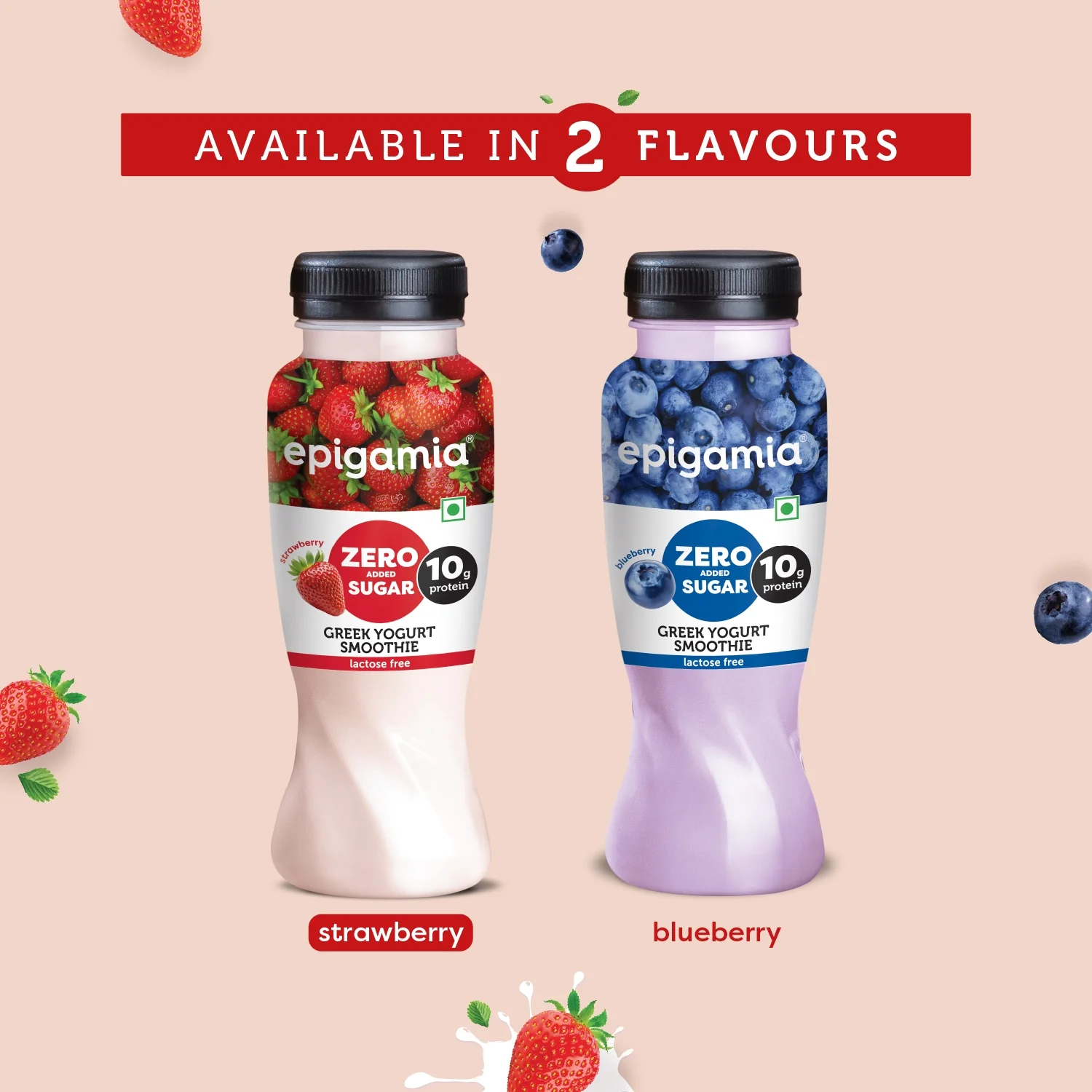 zero added sugar greek yogurt smoothies, strawberry - Image 5