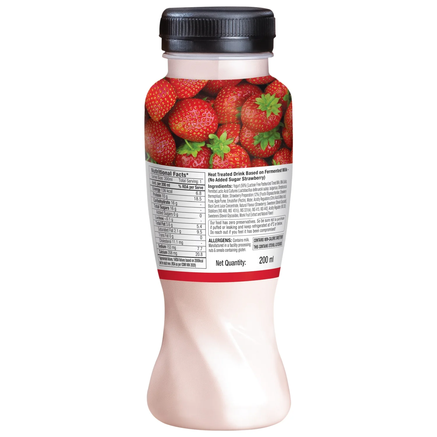zero added sugar greek yogurt smoothies, strawberry - Image 6