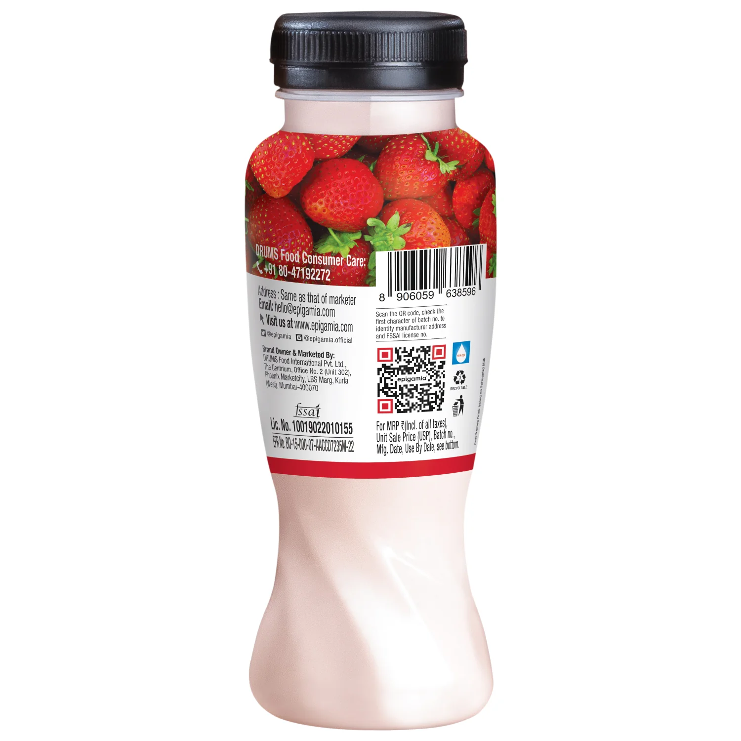 zero added sugar greek yogurt smoothies, strawberry - Image 7